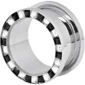 Wildcat Square Bi-Jewelled Edged Tunnel - 30,0 mm