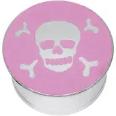 Wildcat Impression Skull &amp; Crossbones on Pink - 18,0 mm