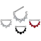 Wildcat Jewelled Heart - 1,6 mm, 14,0 mm, Rdeča