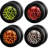 Wildcat Colourful Leopard Fake Plug - Grün