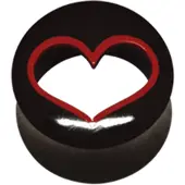 Wildcat Buffalo Horn Cut Out Heart - 14,0 mm