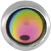 Wildcat Smooth Jewelled - Regenbogen, 8,0 mm