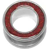 Wildcat Glitter Tunnel - 14,0 mm, Rdeća