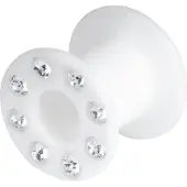 Wildcat Jewelled - 18,0 mm, Kristallklar, Schwarz