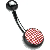 Wildcat Picturebell Chessboard Red/White - 1,6 mm, 10,0 mm