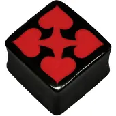 Wildcat Red Spades Square - 16,0 mm