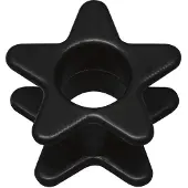 Wildcat Shaped Star - 18,0 mm, Črna