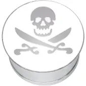 Wildcat Impression Skull &amp; Cutlass on White - 18,0 mm