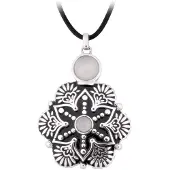 Wildcat Tearbottle Mandala Flower Kette