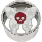 Wildcat Impression Skull Butterfly