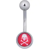 Wildcat Icon Skull &amp; Crossbones Red/White - 1,6 mm, 10,0 mm