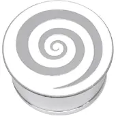 Wildcat Impression Spiral on White Plug