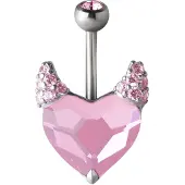 Wildcat Crystal Evolution Devil Heart - 1,6 mm, 8,0 mm, Rosa
