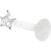 Wildcat Crystal Star Push-fit Labret - 1,2 mm, 10,0 mm