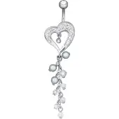 Wildcat Crystal Evolution Adorned Heart - 10,0 mm, Bela