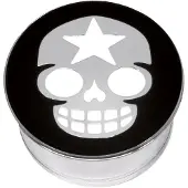 Wildcat Impression Star Skull on Black