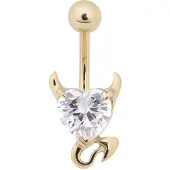 Wildcat Devil Heart - 10,0 mm, Bela