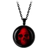 Wildcat Red Skull Kette