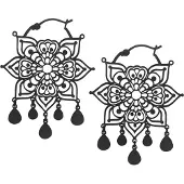 Wildcat Mandala Hoops <!--63fd886430d7c-->
