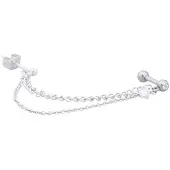 Wildcat Jewelled Ear Chain - 1,2 mm, 6,0 mm