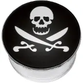 Wildcat Impression Skull &amp; Cutlass on Black