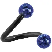 Wildcat Sealed Multi Jewelled Body Spiral - 1,6 mm, 10,0 mm, Safir Modra