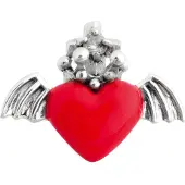 Wildcat Winged Red Heart Anhänger