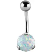 Wildcat Synthetic Opal - 10,0 mm, Bela