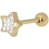 Wildcat Jewelled Star - 1,6 mm, 12,0 mm, Bela