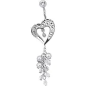 Wildcat Crystal Evolution Sealed Adorned Heart - 10,0 mm, Bela