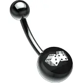 Wildcat Picturebell Dice White/Black - 1,6 mm, 10,0 mm