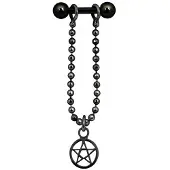Wildcat Ear Pendant Pentagram