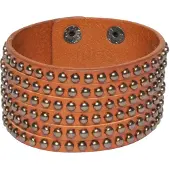 Wildcat Gun Leather Armband Cognac