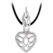 Wildcat Flamed Heart Anhänger