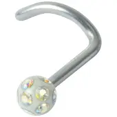 Wildcat Crystal Ball Nosestud<!--63f5c8812f616--> - Aurora Boreale