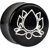 Wildcat Lotus on Horn Deluxe Plugs - 28,0 mm, Platinum