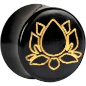 Wildcat Lotus on Horn Deluxe Plugs - 14,0 mm, Or
