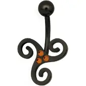 Wildcat Triple jewelled infinty - 6,0 mm, Orange