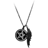 Wildcat Black Pentagram Wing Kette