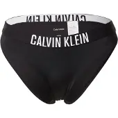 Calvin Klein Swimwear Bikinihousut 'Intense Power' musta / valkoinen