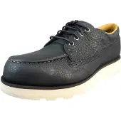 Timberland for man. TB0A43JGW021 Britton Mills Black Leather Shoes (44), Flat, Laces, Casual