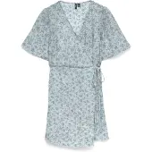 Vero moda Maternity Vmmjosie Ss Wrap Abk Dress Wvn Ga - Blue - S
