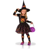 Rubies Kurpitsanoita - Halloween asu lapsille - 128 - 140 cm (8-10 vuotta)
