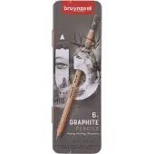 Bruynzeel Paperivärikynäsetti - - Expression - metallikotelo - 6 kappaletta - musta