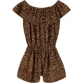 Name it Nkfvinaya Ss Playsuit Fffff Noos - Brown - 122
