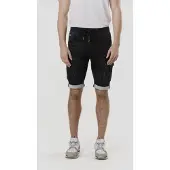 KOROSHI Cargofarkut musta denim
