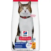 Hill's Pet Nutrition Hills Science Plan Senior Adult 7+ Chicken kuivaruoka vanhemmille kissoille, 3 kg