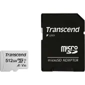 Transcend 300S 512 Gt MicroSDXC UHS-I U3 V30 A1 -muistikortti + SD-adapteri