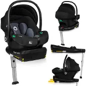 Lionelo Astrid i-Size Turvaistuin + Telakka, Black/Grey