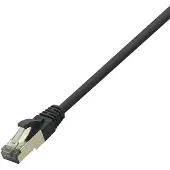 Logilink CQ8023S, 0,5 m, Cat8.1, RJ-45, Musta